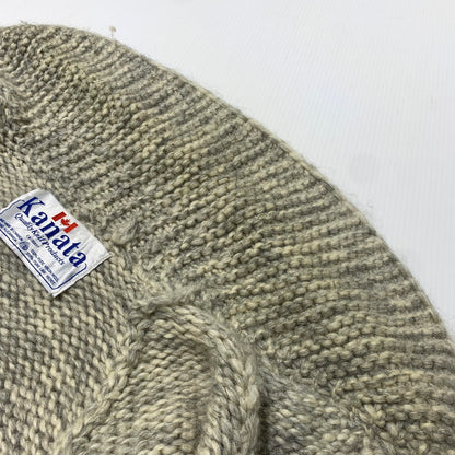 【現状渡し品】【メンズ】 KANATA カナタ COWICHAN KNIT カウチンニット アウター セーター フルジップ 145-261025-ko-14-teih サイズ：不明 カラー：グレー系 万代Net店