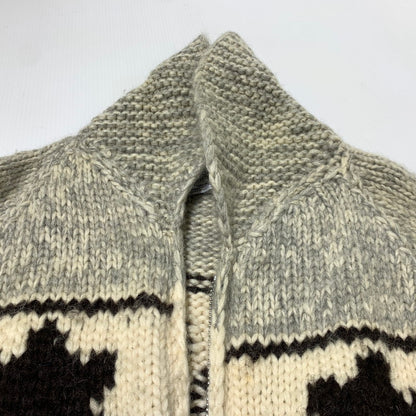 【現状渡し品】【メンズ】 KANATA カナタ COWICHAN KNIT カウチンニット アウター セーター フルジップ 145-261025-ko-14-teih サイズ：不明 カラー：グレー系 万代Net店