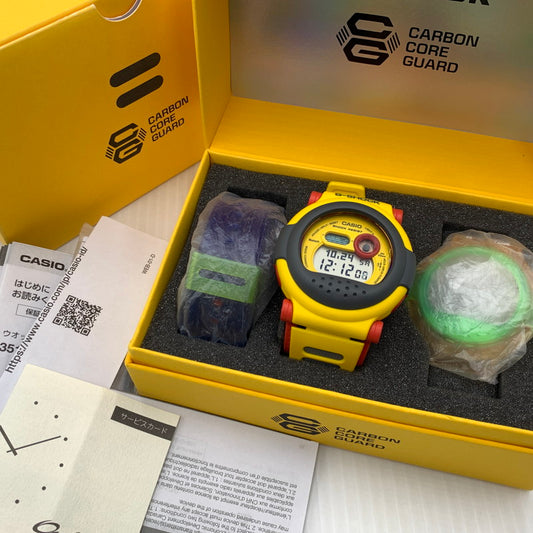 【中古品】【メンズ】 G-SHOCK ジーショック DW-001 SERIES WATCH G-B001MVE-9JR ウォッチ 腕時計 着脱可能ベゼル ラバーバンド カーボンコアガード 196-261024-ko-04-teih カラー：イエロー 万代Net店