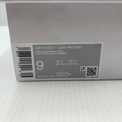 【中古品】【メンズ】 NIKE ナイキ × KOBE BRYANT コービー ブライアント 別注 コラボ AIR FORCE 1 LOW PROTRO IM0583-400 エア フォース 1 ロー プロトロ スニーカー 靴 シューズ 160-261024-ko-01-teih サイズ：27cm カラー：ホワイト/ブルー 万代Net店