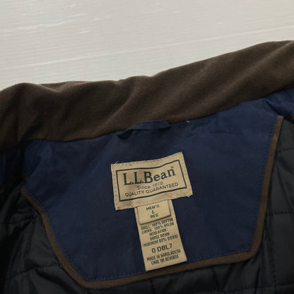 【現状渡し品】【メンズ】 L.L.BEAN エルエルビーン 90's-00's OILED QUILTED DOWN JACKET 90～2000年 オイルド キルティング ダウン ジャケット アウター 144-261024-sa-16-teih サイズ：L カラー：ネイビー 万代Net店