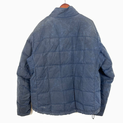【現状渡し品】【メンズ】 L.L.BEAN エルエルビーン 90's-00's OILED QUILTED DOWN JACKET 90～2000年 オイルド キルティング ダウン ジャケット アウター 144-261024-sa-16-teih サイズ：L カラー：ネイビー 万代Net店
