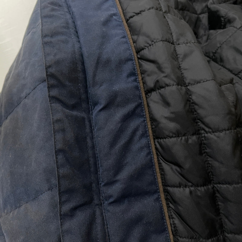 【現状渡し品】【メンズ】 L.L.BEAN エルエルビーン 90's-00's OILED QUILTED DOWN JACKET 90～2000年 オイルド キルティング ダウン ジャケット アウター 144-261024-sa-16-teih サイズ：L カラー：ネイビー 万代Net店