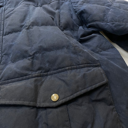 【現状渡し品】【メンズ】 L.L.BEAN エルエルビーン 90's-00's OILED QUILTED DOWN JACKET 90～2000年 オイルド キルティング ダウン ジャケット アウター 144-261024-sa-16-teih サイズ：L カラー：ネイビー 万代Net店