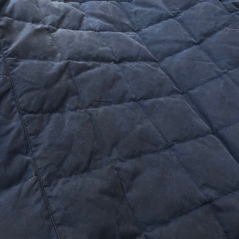 【現状渡し品】【メンズ】 L.L.BEAN エルエルビーン 90's-00's OILED QUILTED DOWN JACKET 90～2000年 オイルド キルティング ダウン ジャケット アウター 144-261024-sa-16-teih サイズ：L カラー：ネイビー 万代Net店