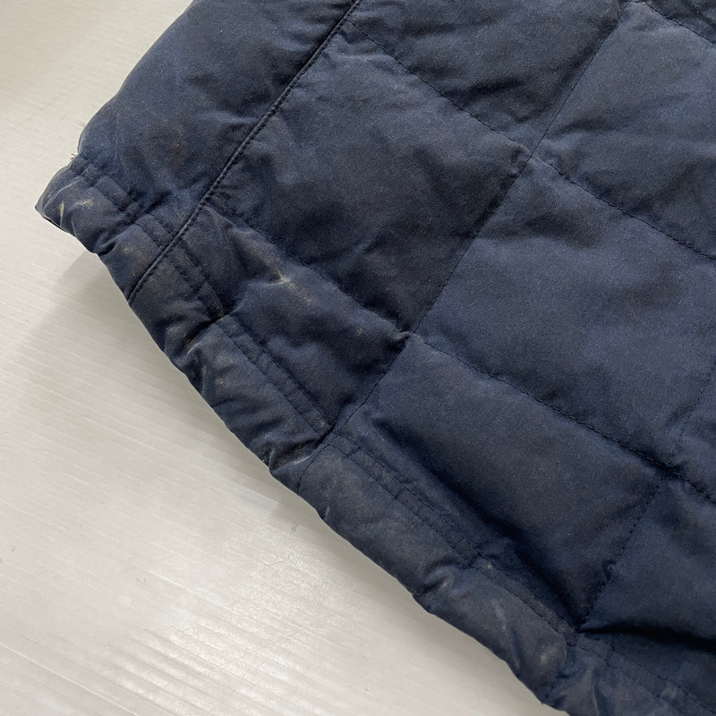 【現状渡し品】【メンズ】 L.L.BEAN エルエルビーン 90's-00's OILED QUILTED DOWN JACKET 90～2000年 オイルド キルティング ダウン ジャケット アウター 144-261024-sa-16-teih サイズ：L カラー：ネイビー 万代Net店