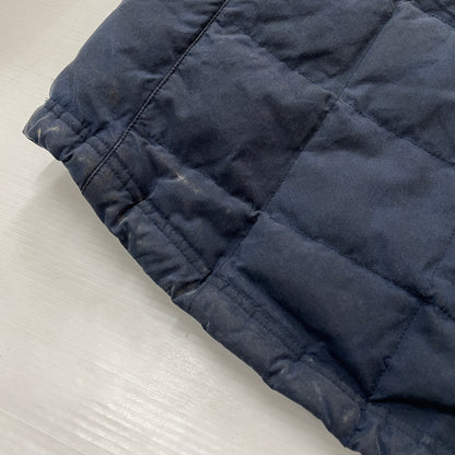 【現状渡し品】【メンズ】 L.L.BEAN エルエルビーン 90's-00's OILED QUILTED DOWN JACKET 90～2000年 オイルド キルティング ダウン ジャケット アウター 144-261024-sa-16-teih サイズ：L カラー：ネイビー 万代Net店