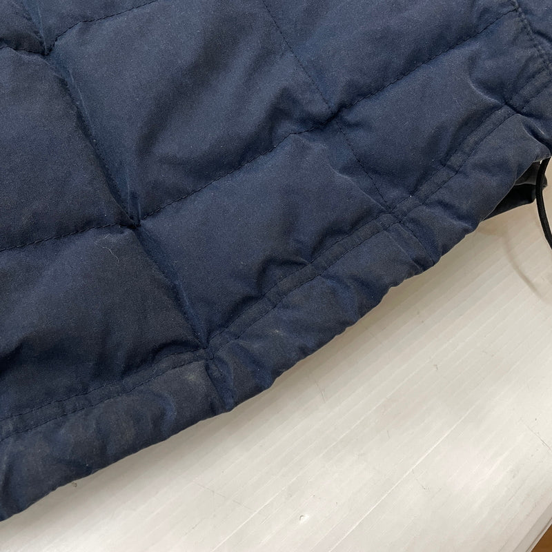 【現状渡し品】【メンズ】 L.L.BEAN エルエルビーン 90's-00's OILED QUILTED DOWN JACKET 90～2000年 オイルド キルティング ダウン ジャケット アウター 144-261024-sa-16-teih サイズ：L カラー：ネイビー 万代Net店