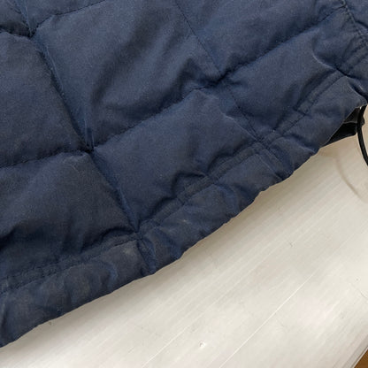 【現状渡し品】【メンズ】 L.L.BEAN エルエルビーン 90's-00's OILED QUILTED DOWN JACKET 90～2000年 オイルド キルティング ダウン ジャケット アウター 144-261024-sa-16-teih サイズ：L カラー：ネイビー 万代Net店