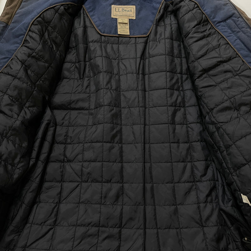 【現状渡し品】【メンズ】 L.L.BEAN エルエルビーン 90's-00's OILED QUILTED DOWN JACKET 90～2000年 オイルド キルティング ダウン ジャケット アウター 144-261024-sa-16-teih サイズ：L カラー：ネイビー 万代Net店