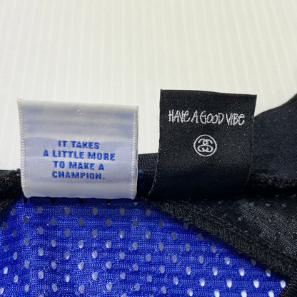 【中古品】【メンズ】 STUSSY ステューシー × CHAMPION チャンピオン 別注 コラボ HOCKEY MESH SHIRT C8-F407 ホッケー メッシュ シャツ 半袖 トップス 142-261025-ko-04-teih サイズ：L カラー：ブルー 万代Net店