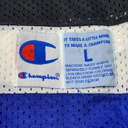 【中古品】【メンズ】 STUSSY ステューシー × CHAMPION チャンピオン 別注 コラボ HOCKEY MESH SHIRT C8-F407 ホッケー メッシュ シャツ 半袖 トップス 142-261025-ko-04-teih サイズ：L カラー：ブルー 万代Net店