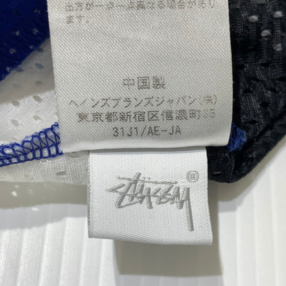 【中古品】【メンズ】 STUSSY ステューシー × CHAMPION チャンピオン 別注 コラボ HOCKEY MESH SHIRT C8-F407 ホッケー メッシュ シャツ 半袖 トップス 142-261025-ko-04-teih サイズ：L カラー：ブルー 万代Net店