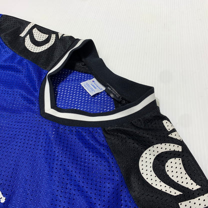 【中古品】【メンズ】 STUSSY ステューシー × CHAMPION チャンピオン 別注 コラボ HOCKEY MESH SHIRT C8-F407 ホッケー メッシュ シャツ 半袖 トップス 142-261025-ko-04-teih サイズ：L カラー：ブルー 万代Net店