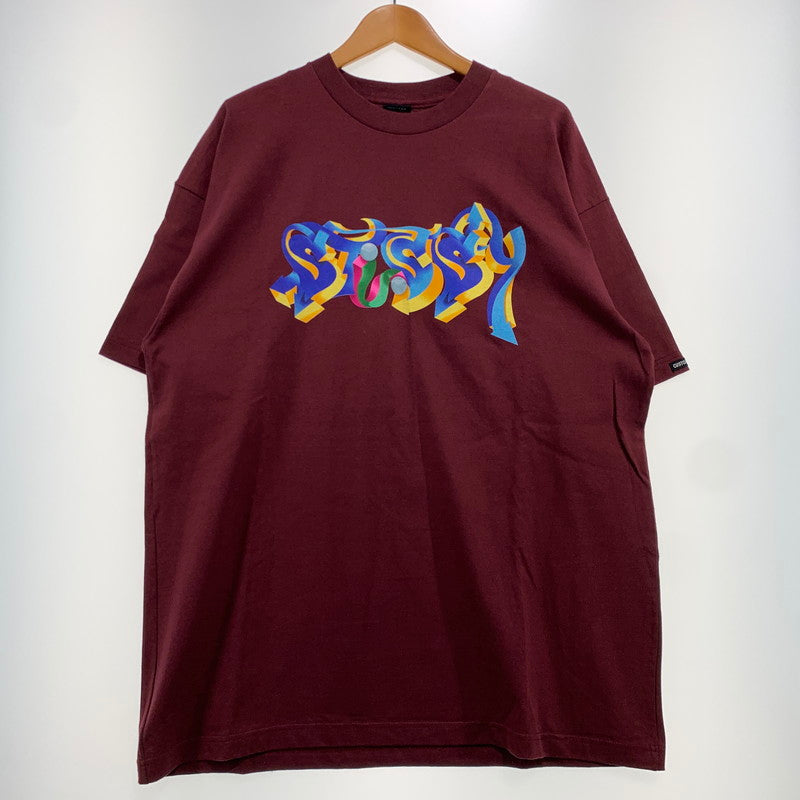 【中古品】【メンズ】 STUSSY ステューシー CUSTOMADE N4 GRAPHIC S/S TEE カスタムメイド グラフィック ショートスリーブ Tシャツ 半袖 トップス 142-261025-ko-03-teih サイズ：不明 カラー：ボルドー 万代Net店