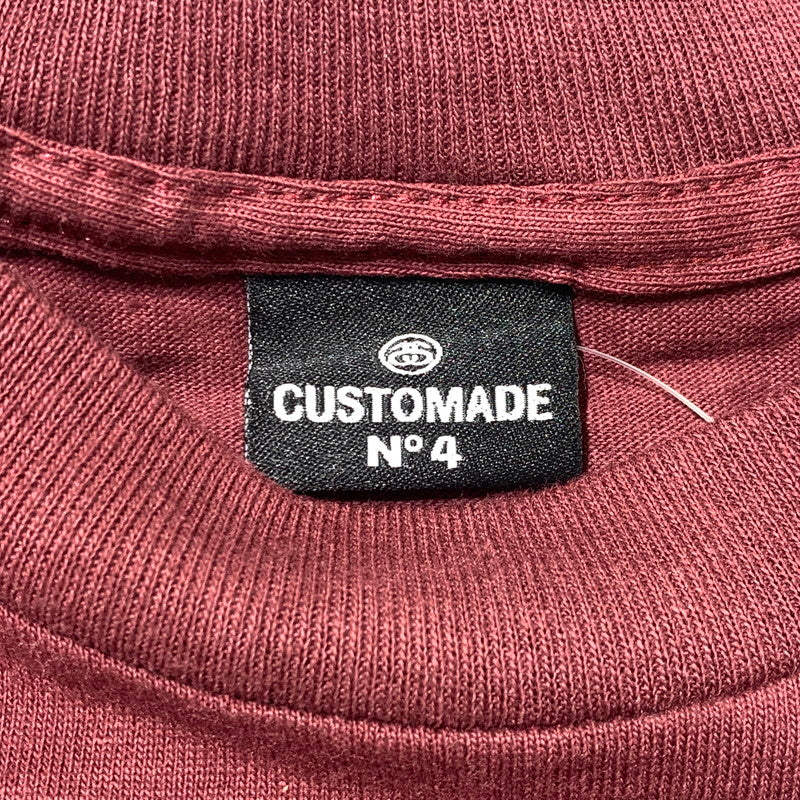 【中古品】【メンズ】 STUSSY ステューシー CUSTOMADE N4 GRAPHIC S/S TEE カスタムメイド グラフィック ショートスリーブ Tシャツ 半袖 トップス 142-261025-ko-03-teih サイズ：不明 カラー：ボルドー 万代Net店