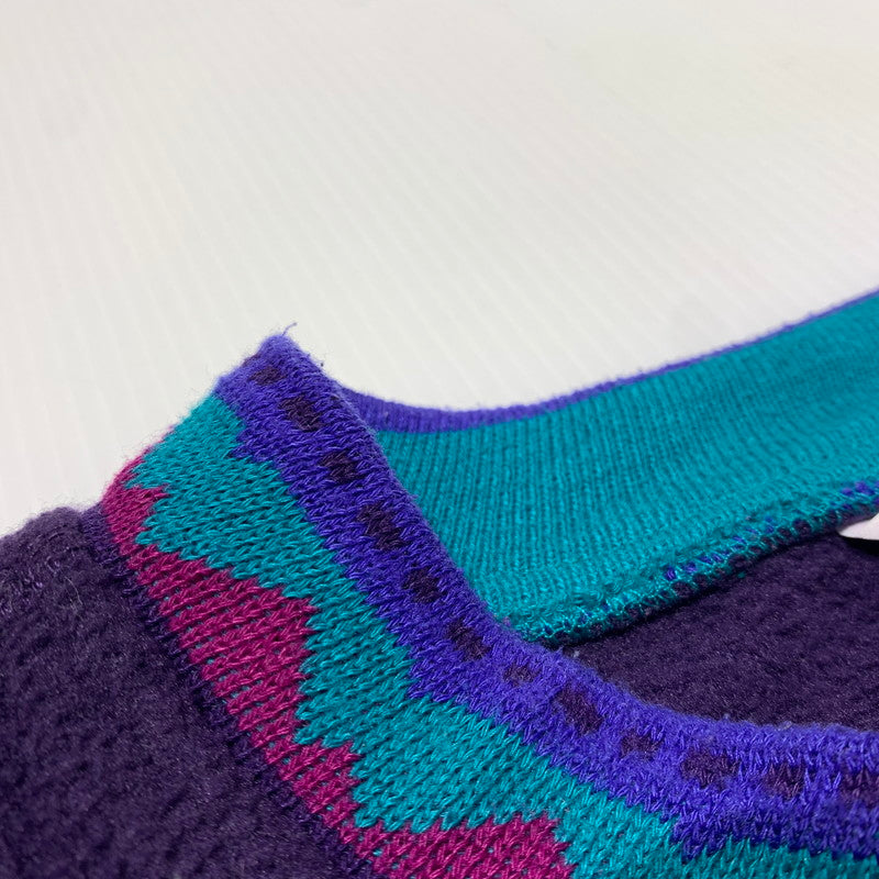 【現状渡し品】【メンズ】 COLUMBIA コロンビア FLEECE SWEATSHIRT フリース スウェットシャツ ライトアウター プルオーバージャケット 144-261025-ko-08-teih サイズ：XL カラー：パープル 万代Net店