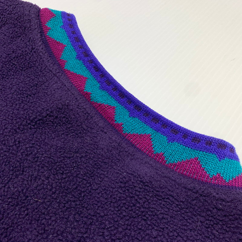 【現状渡し品】【メンズ】 COLUMBIA コロンビア FLEECE SWEATSHIRT フリース スウェットシャツ ライトアウター プルオーバージャケット 144-261025-ko-08-teih サイズ：XL カラー：パープル 万代Net店
