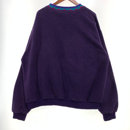 【現状渡し品】【メンズ】 COLUMBIA コロンビア FLEECE SWEATSHIRT フリース スウェットシャツ ライトアウター プルオーバージャケット 144-261025-ko-08-teih サイズ：XL カラー：パープル 万代Net店