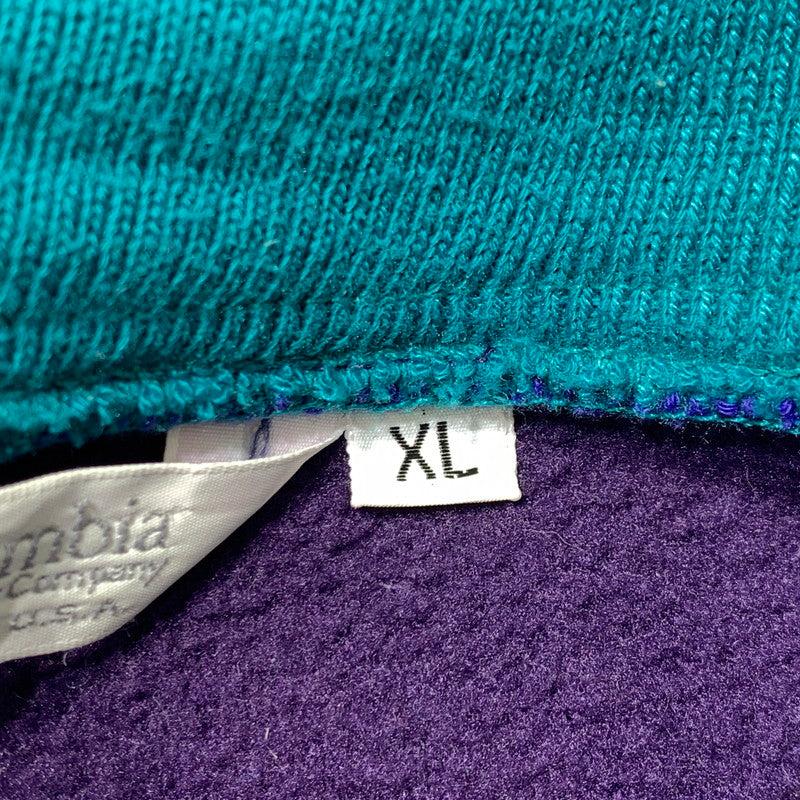【現状渡し品】【メンズ】 COLUMBIA コロンビア FLEECE SWEATSHIRT フリース スウェットシャツ ライトアウター プルオーバージャケット 144-261025-ko-08-teih サイズ：XL カラー：パープル 万代Net店