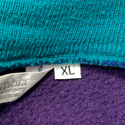 【現状渡し品】【メンズ】 COLUMBIA コロンビア FLEECE SWEATSHIRT フリース スウェットシャツ ライトアウター プルオーバージャケット 144-261025-ko-08-teih サイズ：XL カラー：パープル 万代Net店