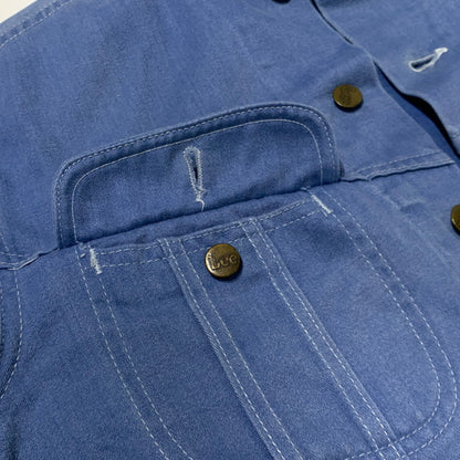 【現状渡し品】【メンズ】 LEE リー 70's~ MOLESKIN TRUCKER JACKET VINTAGE 70年代 モールスキン トラッカー ジャケット ライトアウター デニムジャケット ヴィンテージ 145-261025-ko-07-teih サイズ：不明 カラー：インディゴ 万代Net店