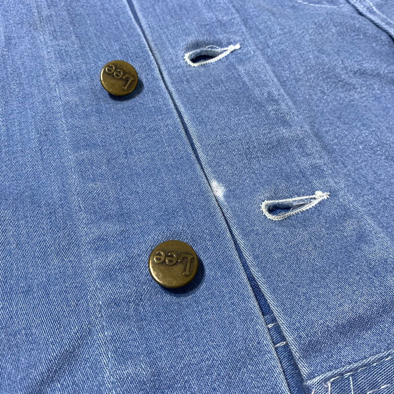 【現状渡し品】【メンズ】 LEE リー 70's~ MOLESKIN TRUCKER JACKET VINTAGE 70年代 モールスキン トラッカー ジャケット ライトアウター デニムジャケット ヴィンテージ 145-261025-ko-07-teih サイズ：不明 カラー：インディゴ 万代Net店