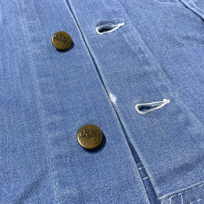 【現状渡し品】【メンズ】 LEE リー 70's~ MOLESKIN TRUCKER JACKET VINTAGE 70年代 モールスキン トラッカー ジャケット ライトアウター デニムジャケット ヴィンテージ 145-261025-ko-07-teih サイズ：不明 カラー：インディゴ 万代Net店