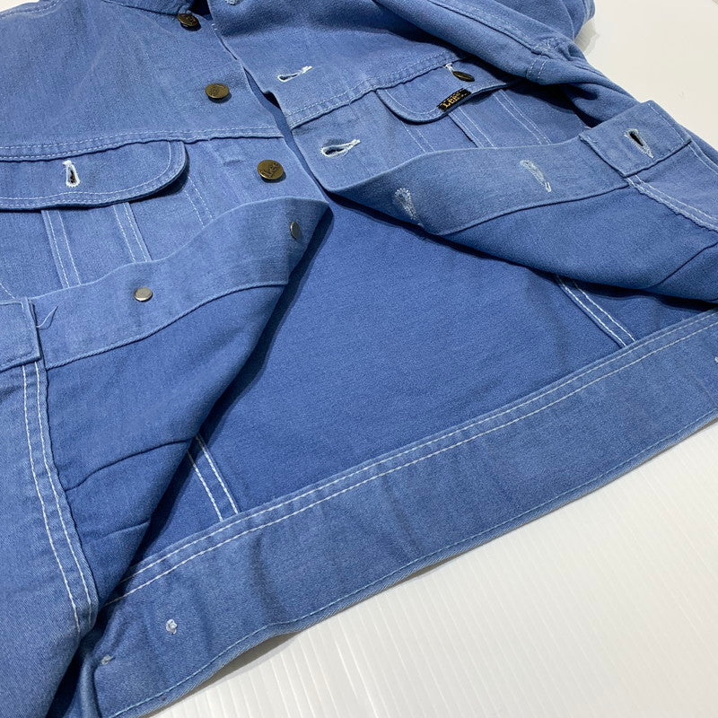 【現状渡し品】【メンズ】 LEE リー 70's~ MOLESKIN TRUCKER JACKET VINTAGE 70年代 モールスキン トラッカー ジャケット ライトアウター デニムジャケット ヴィンテージ 145-261025-ko-07-teih サイズ：不明 カラー：インディゴ 万代Net店