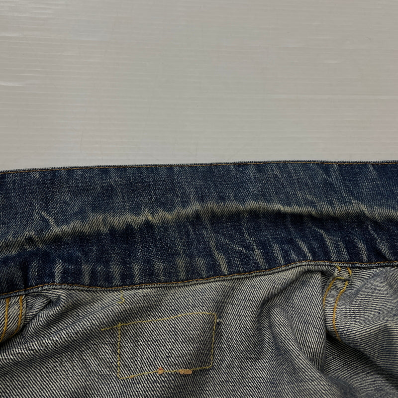 【中古品】【メンズ】 LEVI'S リーバイス 525 60's VINTAGE RAINBOW STITCH BIGE "4TH" DENIM JACKET 70505 60年代 ヴィンテージ レインボー ステッチ ビッグイー フォース デニム ジャケット アウター 不均等V 145-261024-sa-12-teih サイズ：不明 カラー：インディゴ 万代Net店