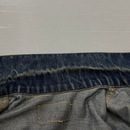 【中古品】【メンズ】 LEVI'S リーバイス 525 60's VINTAGE RAINBOW STITCH BIGE "4TH" DENIM JACKET 70505 60年代 ヴィンテージ レインボー ステッチ ビッグイー フォース デニム ジャケット アウター 不均等V 145-261024-sa-12-teih サイズ：不明 カラー：インディゴ 万代Net店