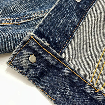 【中古品】【メンズ】 LEVI'S リーバイス 525 60's VINTAGE RAINBOW STITCH BIGE "4TH" DENIM JACKET 70505 60年代 ヴィンテージ レインボー ステッチ ビッグイー フォース デニム ジャケット アウター 不均等V 145-261024-sa-12-teih サイズ：不明 カラー：インディゴ 万代Net店