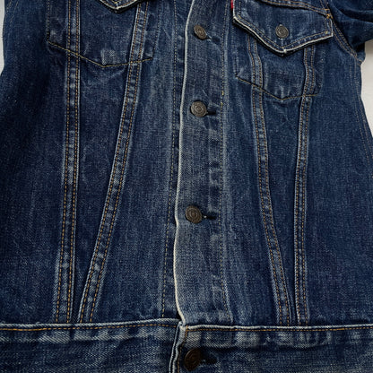 【中古品】【メンズ】 LEVI'S リーバイス 525 60's VINTAGE RAINBOW STITCH BIGE "4TH" DENIM JACKET 70505 60年代 ヴィンテージ レインボー ステッチ ビッグイー フォース デニム ジャケット アウター 不均等V 145-261024-sa-12-teih サイズ：不明 カラー：インディゴ 万代Net店