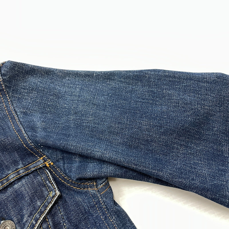 【中古品】【メンズ】 LEVI'S リーバイス 525 60's VINTAGE RAINBOW STITCH BIGE "4TH" DENIM JACKET 70505 60年代 ヴィンテージ レインボー ステッチ ビッグイー フォース デニム ジャケット アウター 不均等V 145-261024-sa-12-teih サイズ：不明 カラー：インディゴ 万代Net店