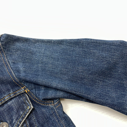 【中古品】【メンズ】 LEVI'S リーバイス 525 60's VINTAGE RAINBOW STITCH BIGE "4TH" DENIM JACKET 70505 60年代 ヴィンテージ レインボー ステッチ ビッグイー フォース デニム ジャケット アウター 不均等V 145-261024-sa-12-teih サイズ：不明 カラー：インディゴ 万代Net店
