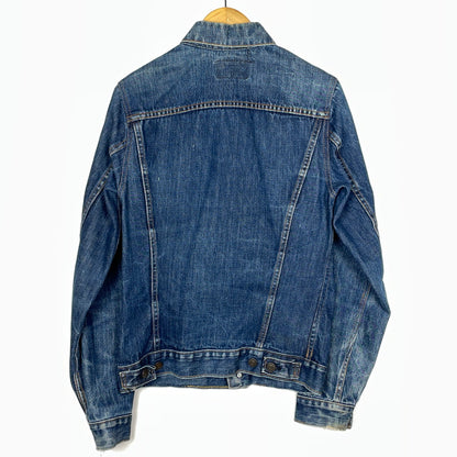 【中古品】【メンズ】 LEVI'S リーバイス 525 60's VINTAGE RAINBOW STITCH BIGE "4TH" DENIM JACKET 70505 60年代 ヴィンテージ レインボー ステッチ ビッグイー フォース デニム ジャケット アウター 不均等V 145-261024-sa-12-teih サイズ：不明 カラー：インディゴ 万代Net店