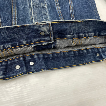 【中古品】【メンズ】 LEVI'S リーバイス 525 60's VINTAGE RAINBOW STITCH BIGE "4TH" DENIM JACKET 70505 60年代 ヴィンテージ レインボー ステッチ ビッグイー フォース デニム ジャケット アウター 不均等V 145-261024-sa-12-teih サイズ：不明 カラー：インディゴ 万代Net店
