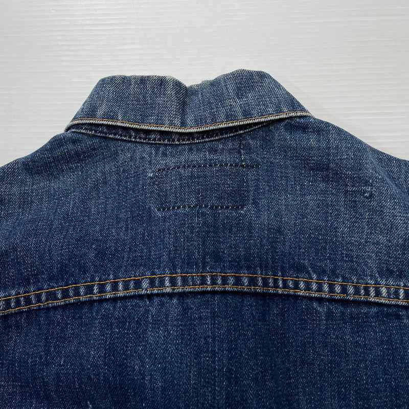 【中古品】【メンズ】 LEVI'S リーバイス 525 60's VINTAGE RAINBOW STITCH BIGE "4TH" DENIM JACKET 70505 60年代 ヴィンテージ レインボー ステッチ ビッグイー フォース デニム ジャケット アウター 不均等V 145-261024-sa-12-teih サイズ：不明 カラー：インディゴ 万代Net店