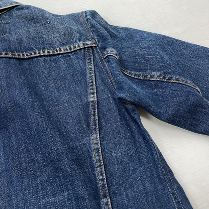【中古品】【メンズ】 LEVI'S リーバイス 525 60's VINTAGE RAINBOW STITCH BIGE "4TH" DENIM JACKET 70505 60年代 ヴィンテージ レインボー ステッチ ビッグイー フォース デニム ジャケット アウター 不均等V 145-261024-sa-12-teih サイズ：不明 カラー：インディゴ 万代Net店