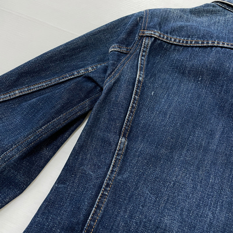 【中古品】【メンズ】 LEVI'S リーバイス 525 60's VINTAGE RAINBOW STITCH BIGE "4TH" DENIM JACKET 70505 60年代 ヴィンテージ レインボー ステッチ ビッグイー フォース デニム ジャケット アウター 不均等V 145-261024-sa-12-teih サイズ：不明 カラー：インディゴ 万代Net店