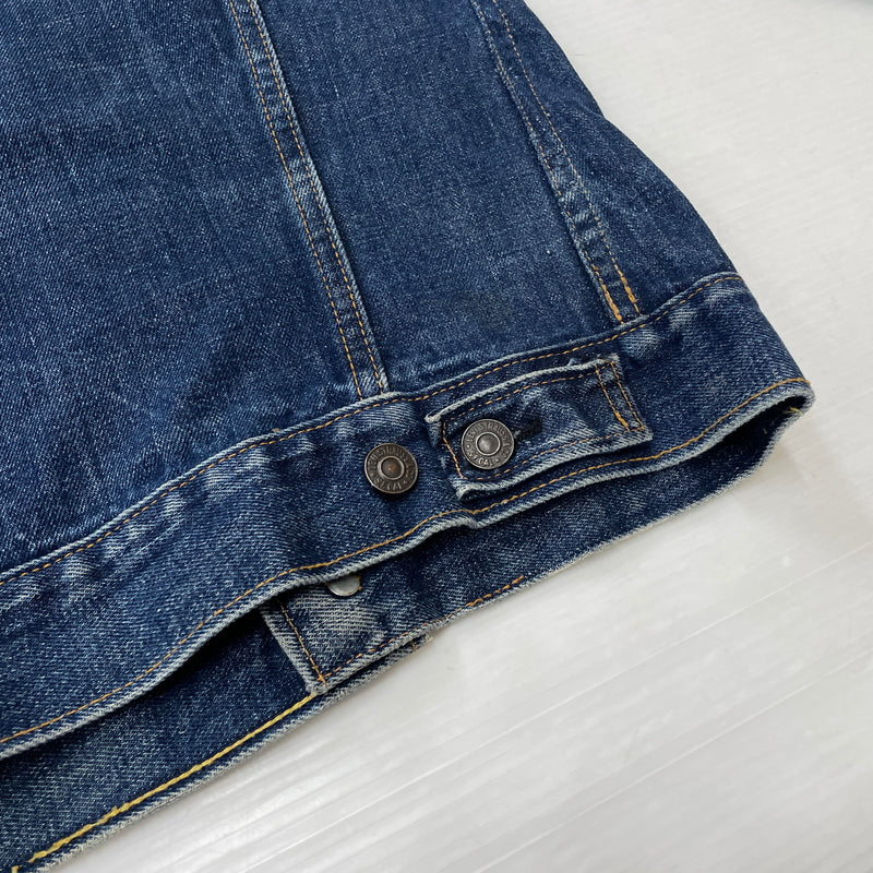 【中古品】【メンズ】 LEVI'S リーバイス 525 60's VINTAGE RAINBOW STITCH BIGE "4TH" DENIM JACKET 70505 60年代 ヴィンテージ レインボー ステッチ ビッグイー フォース デニム ジャケット アウター 不均等V 145-261024-sa-12-teih サイズ：不明 カラー：インディゴ 万代Net店