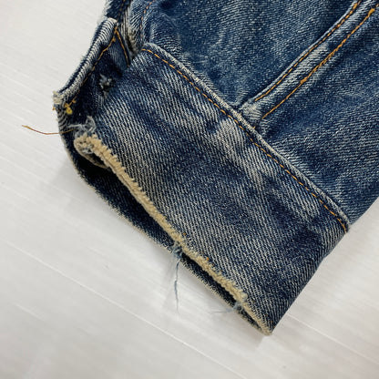 【中古品】【メンズ】 LEVI'S リーバイス 525 60's VINTAGE RAINBOW STITCH BIGE "4TH" DENIM JACKET 70505 60年代 ヴィンテージ レインボー ステッチ ビッグイー フォース デニム ジャケット アウター 不均等V 145-261024-sa-12-teih サイズ：不明 カラー：インディゴ 万代Net店