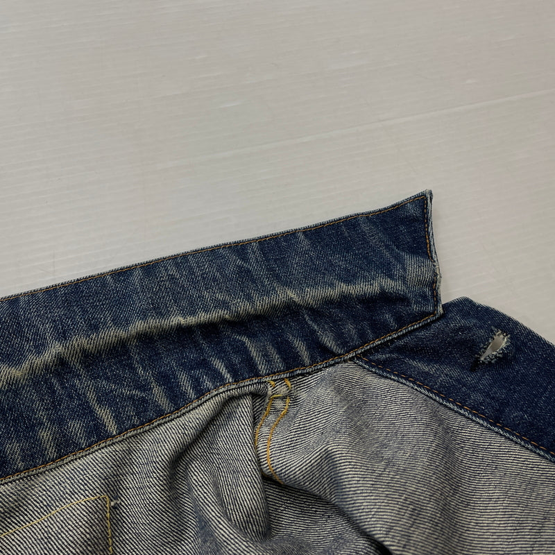 【中古品】【メンズ】 LEVI'S リーバイス 525 60's VINTAGE RAINBOW STITCH BIGE "4TH" DENIM JACKET 70505 60年代 ヴィンテージ レインボー ステッチ ビッグイー フォース デニム ジャケット アウター 不均等V 145-261024-sa-12-teih サイズ：不明 カラー：インディゴ 万代Net店