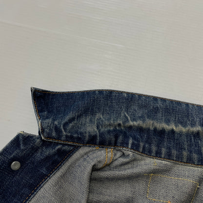 【中古品】【メンズ】 LEVI'S リーバイス 525 60's VINTAGE RAINBOW STITCH BIGE "4TH" DENIM JACKET 70505 60年代 ヴィンテージ レインボー ステッチ ビッグイー フォース デニム ジャケット アウター 不均等V 145-261024-sa-12-teih サイズ：不明 カラー：インディゴ 万代Net店
