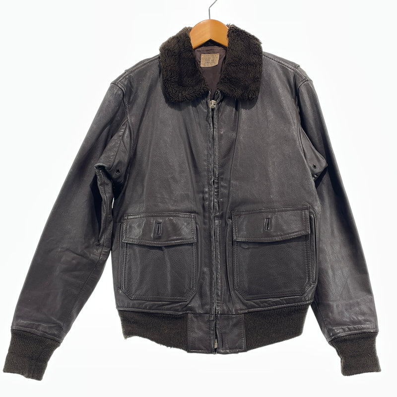 【現状渡し品】【メンズ】 U.S.NAVY アメリカ海軍 70's VINTAGE G-1 FLIGHT JACKET 8415-00-268-7797 70年代 ヴィンテージ ジーワン ジャケット アウター 145-261024-sa-06-teih サイズ：40 カラー：ブラウン 万代Net店
