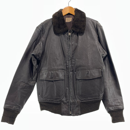 【現状渡し品】【メンズ】 U.S.NAVY アメリカ海軍 70's VINTAGE G-1 FLIGHT JACKET 8415-00-268-7797 70年代 ヴィンテージ ジーワン ジャケット アウター 145-261024-sa-06-teih サイズ：40 カラー：ブラウン 万代Net店