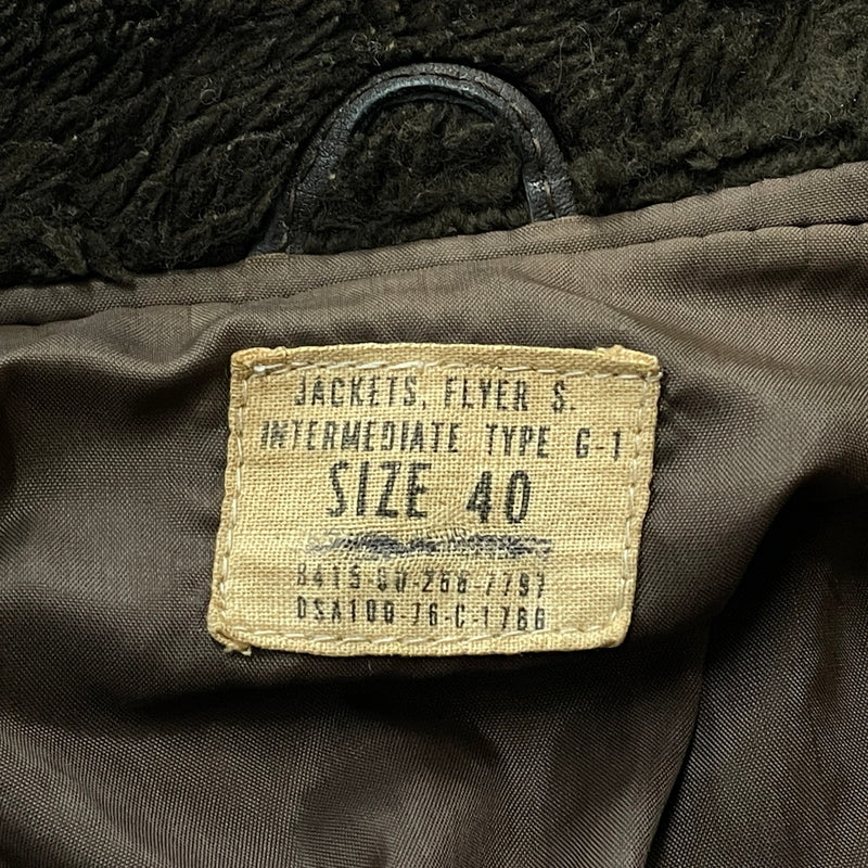 【現状渡し品】【メンズ】 U.S.NAVY アメリカ海軍 70's VINTAGE G-1 FLIGHT JACKET 8415-00-268-7797 70年代 ヴィンテージ ジーワン ジャケット アウター 145-261024-sa-06-teih サイズ：40 カラー：ブラウン 万代Net店