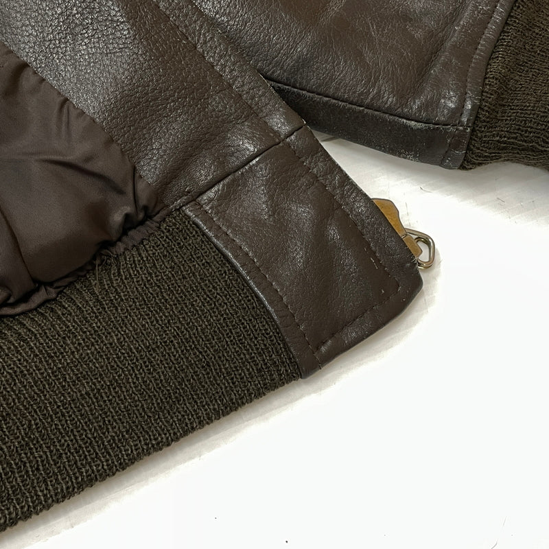 【現状渡し品】【メンズ】 U.S.NAVY アメリカ海軍 70's VINTAGE G-1 FLIGHT JACKET 8415-00-268-7797 70年代 ヴィンテージ ジーワン ジャケット アウター 145-261024-sa-06-teih サイズ：40 カラー：ブラウン 万代Net店