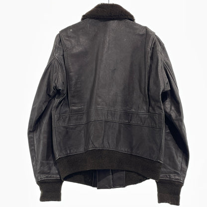 【現状渡し品】【メンズ】 U.S.NAVY アメリカ海軍 70's VINTAGE G-1 FLIGHT JACKET 8415-00-268-7797 70年代 ヴィンテージ ジーワン ジャケット アウター 145-261024-sa-06-teih サイズ：40 カラー：ブラウン 万代Net店