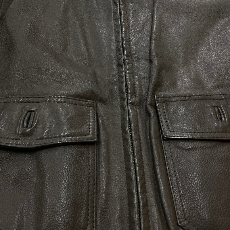 【現状渡し品】【メンズ】 U.S.NAVY アメリカ海軍 70's VINTAGE G-1 FLIGHT JACKET 8415-00-268-7797 70年代 ヴィンテージ ジーワン ジャケット アウター 145-261024-sa-06-teih サイズ：40 カラー：ブラウン 万代Net店